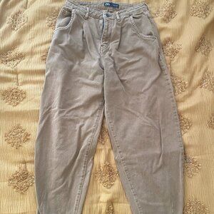 Zara Slouchy Jeans (Brown)